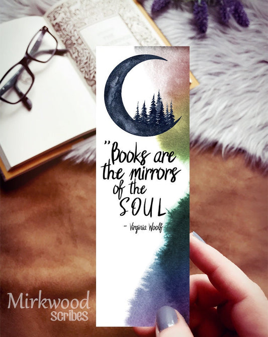 Virginia Woolf Watercolor Bookmark