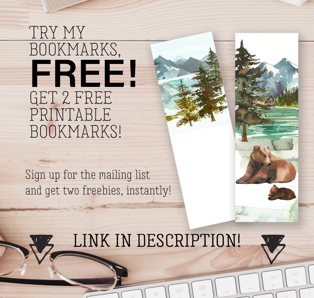 Printable Cute Scrapbook Cat Bookmarks Set