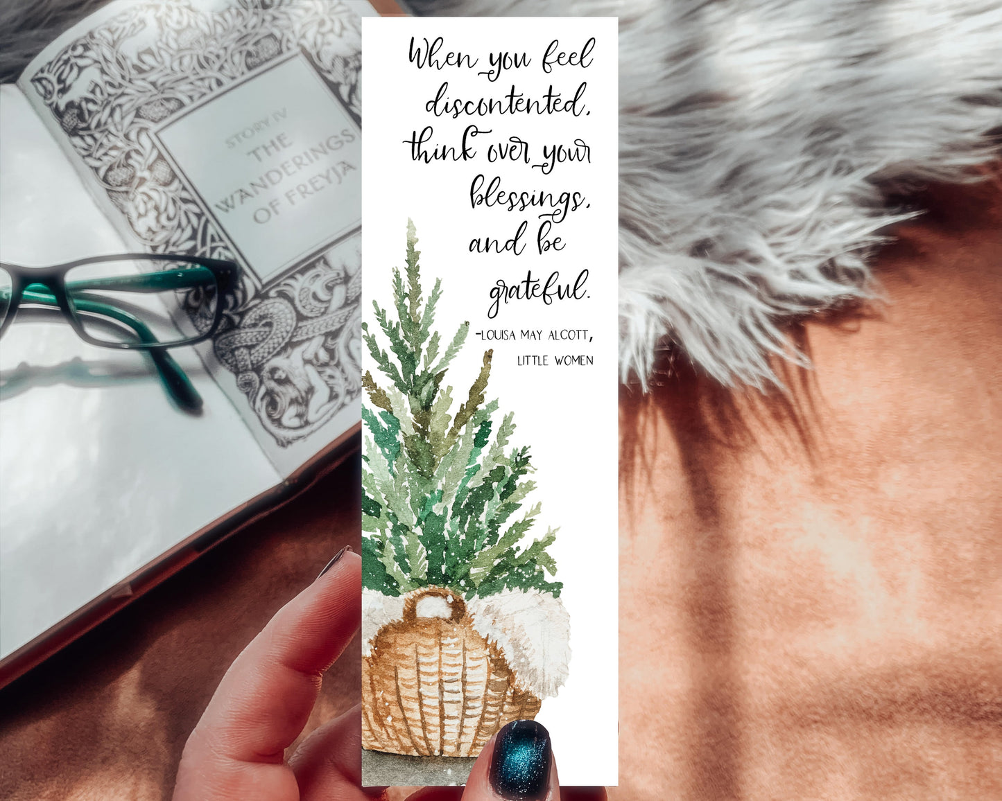 Little Women Watercolor Bookmark
