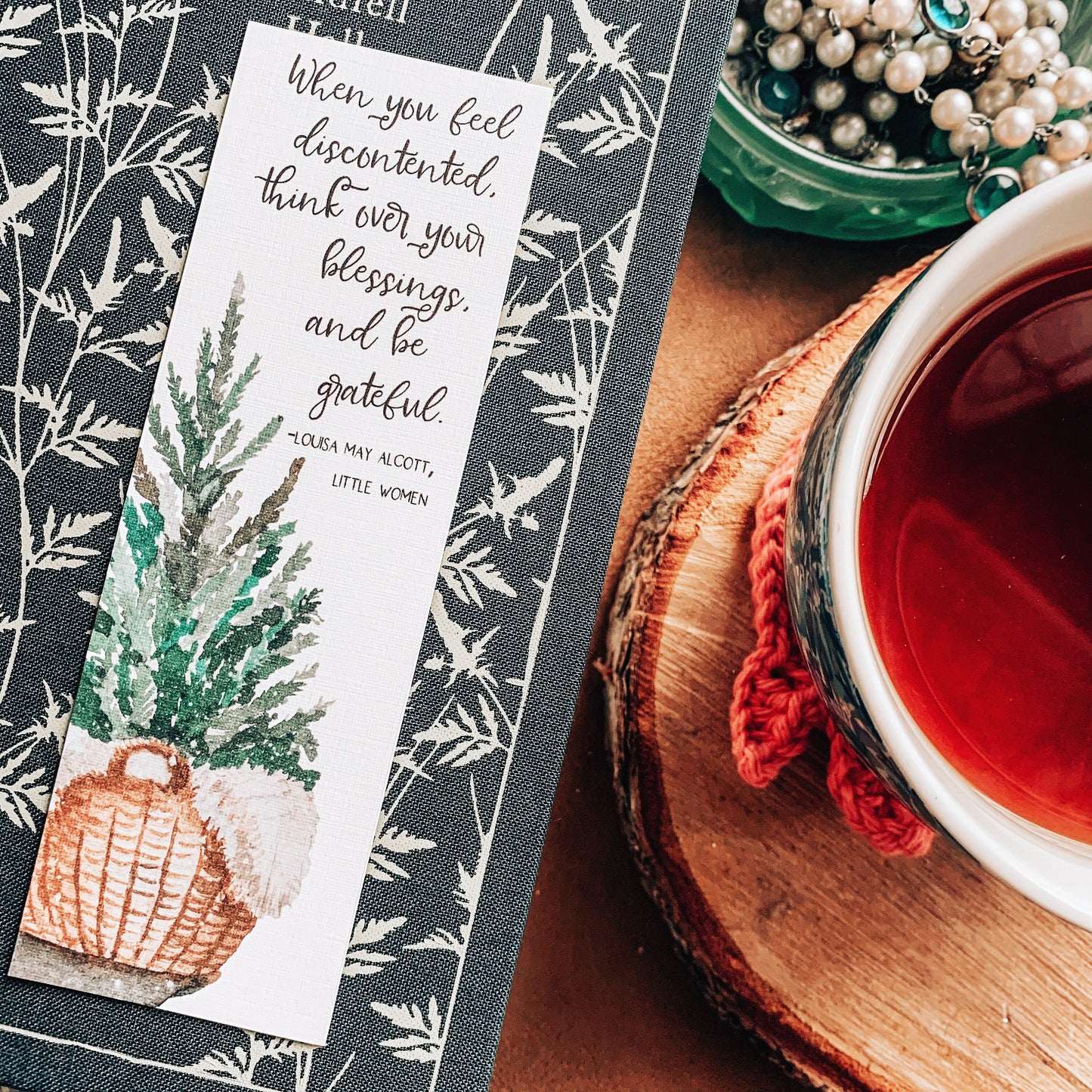 Little Women Watercolor Bookmark