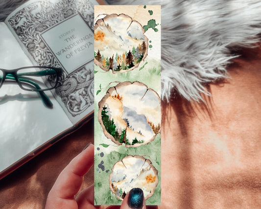 Pine Forest Landscape Bookmark