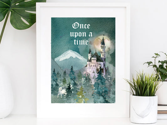 Once Upon A Time Castle Art Print