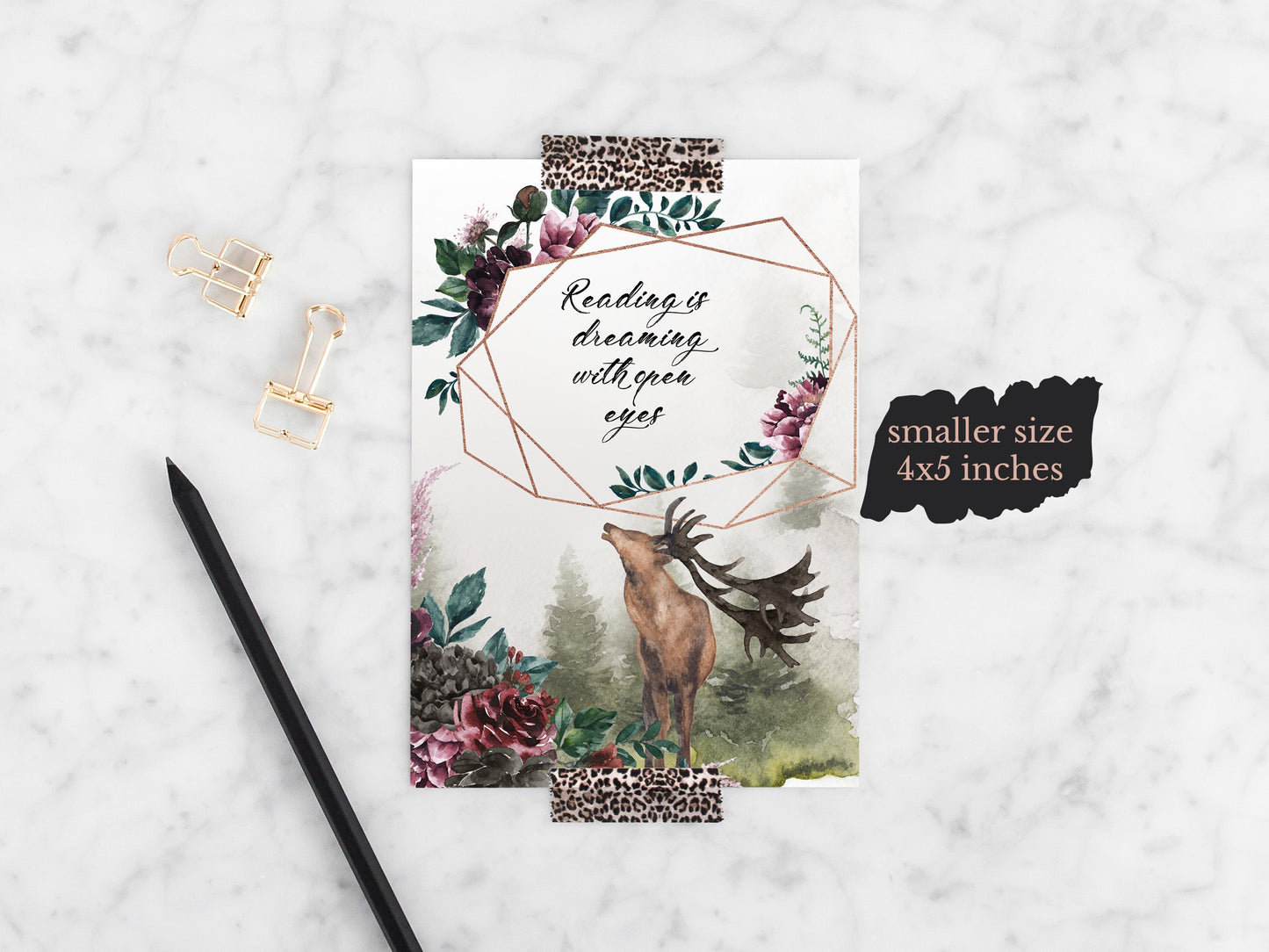 Reading Is Dreaming With Open Eyes Watercolor Art Print