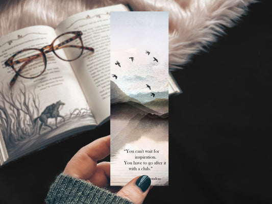 Jack London Quote Watercolor Bookmark