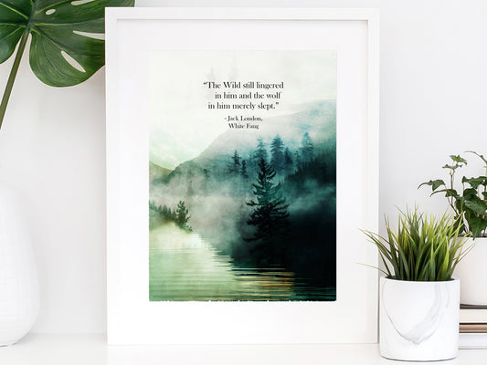 Jack London White Fang Art Print