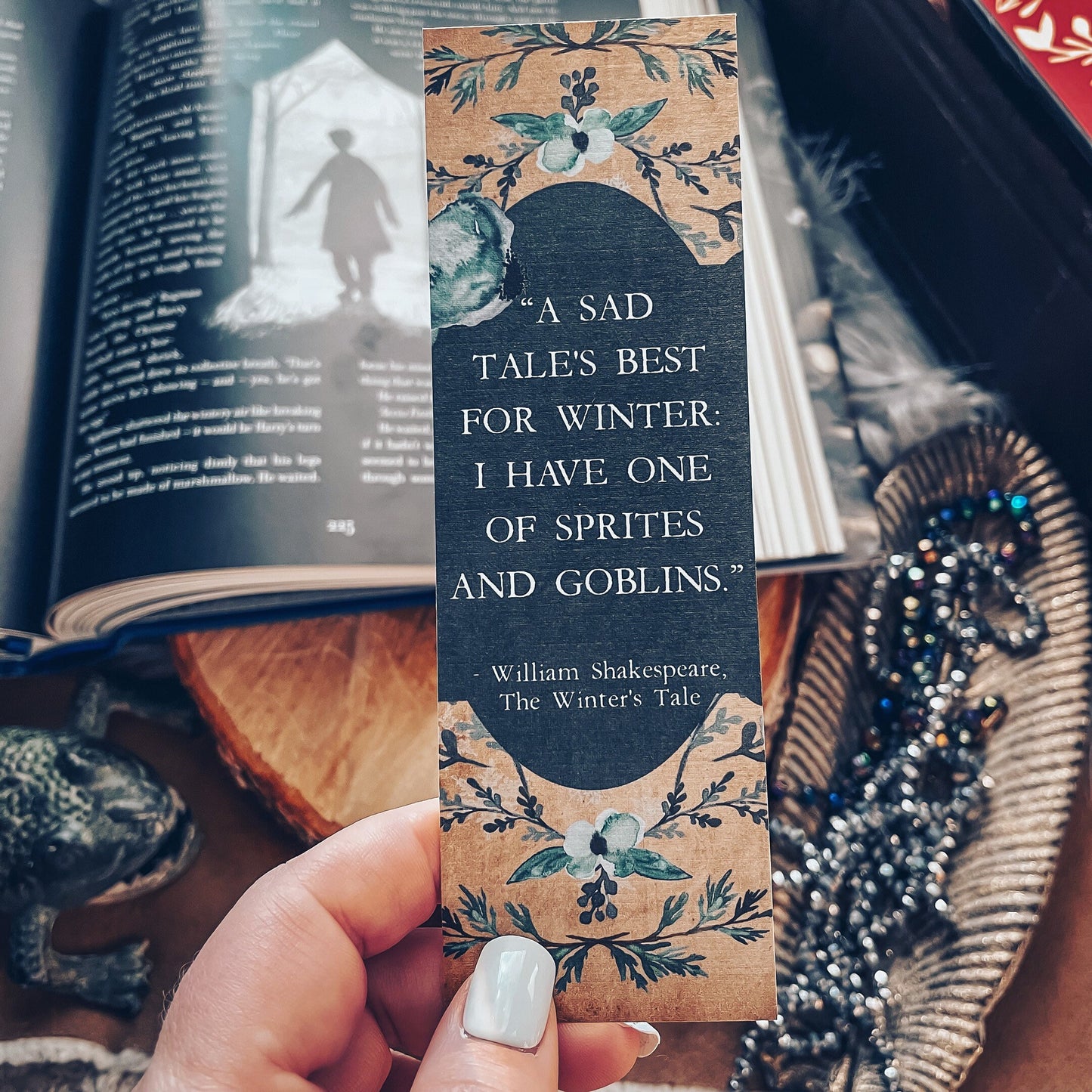 The Winter's Tale Bookmark, Sprites and Goblins Quote, Shakespeare