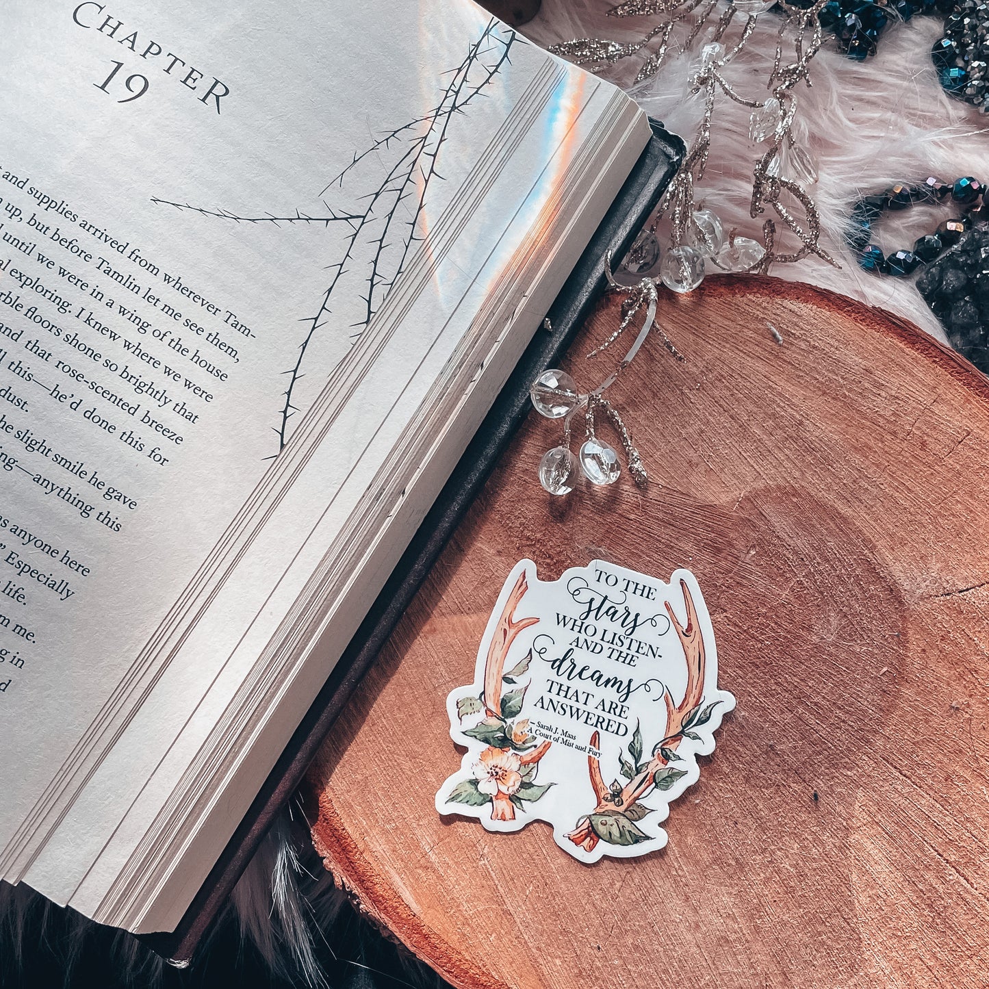 ACOMAF Vinyl Sticker, To the Stars Who Listen, Feyre
