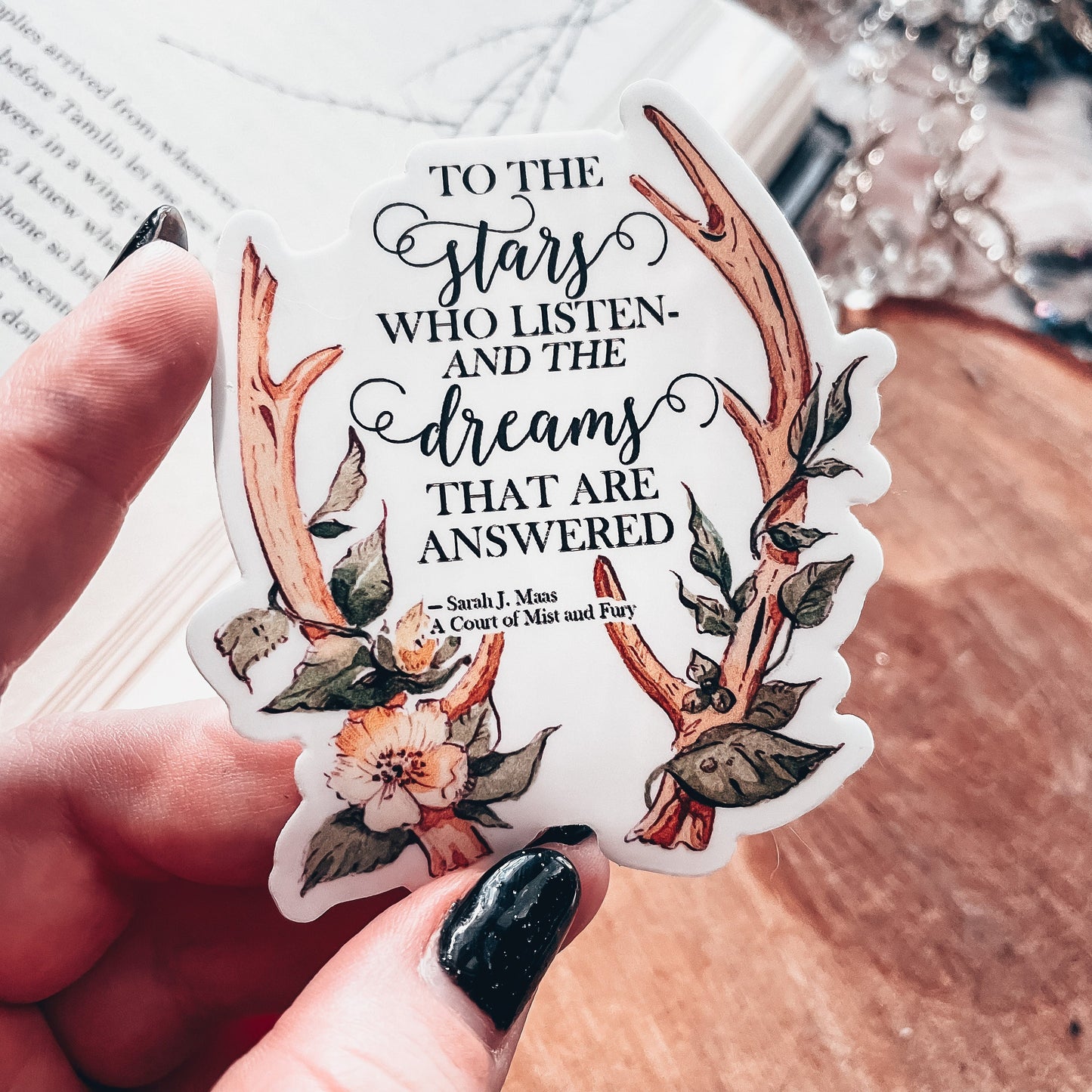 ACOMAF Vinyl Sticker, To the Stars Who Listen, Feyre
