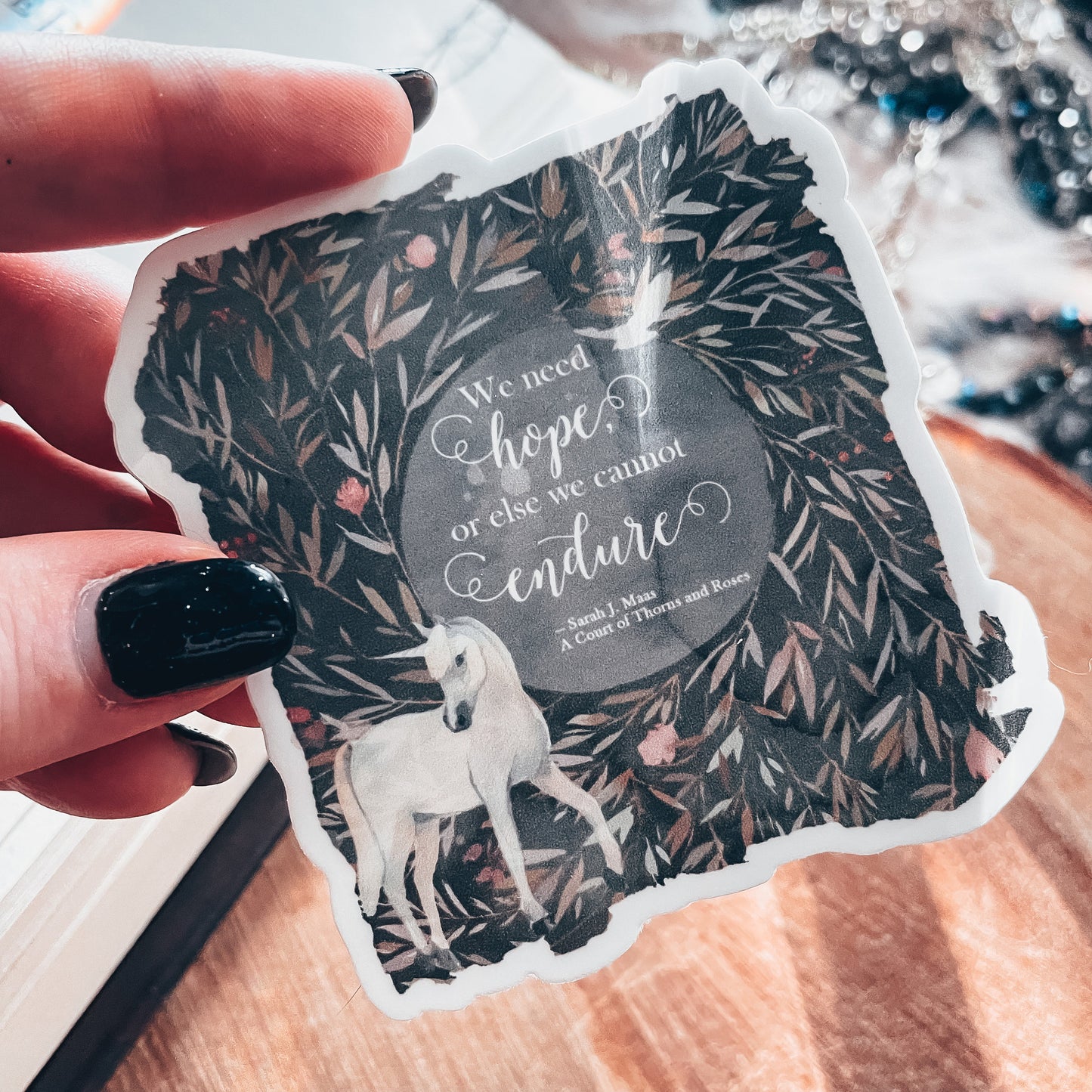 ACOTAR Vinyl Sticker, We Need Hope or Else We Cannot Endure, Feyre