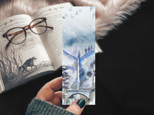 Elf Bridge Watercolor Bookmark