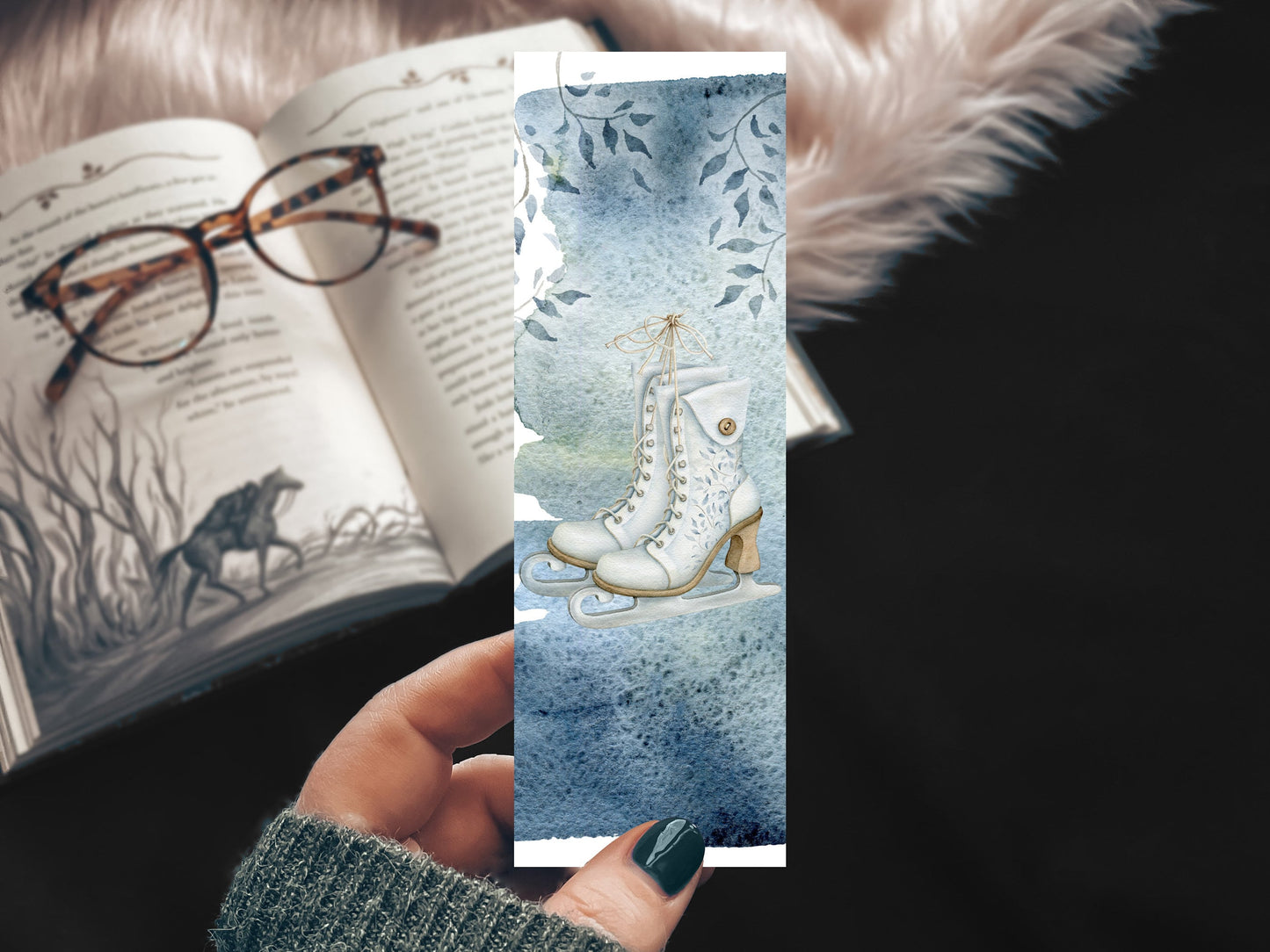 Ice Skates Bookmark