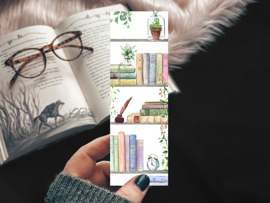 Cozy Reading Nook Watercolor Bookmark