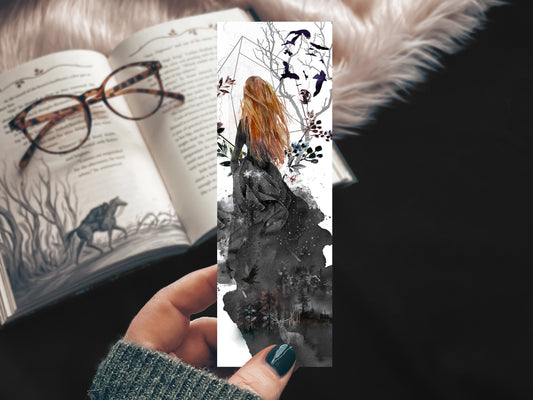 Fantasy Heroine Linen Bookmark