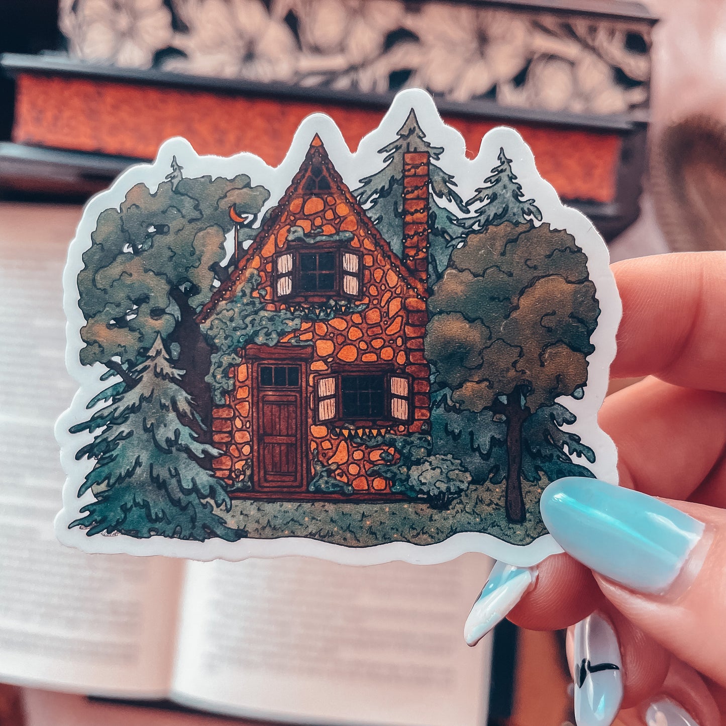 Cozy Cottagecore Storybook Sticker