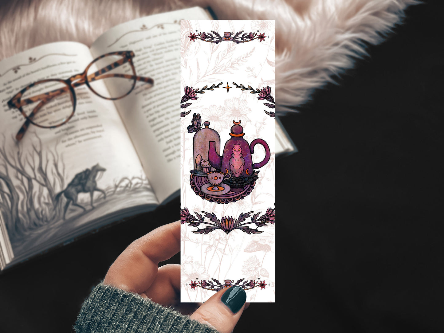 Mystical Tea Set Bookmark