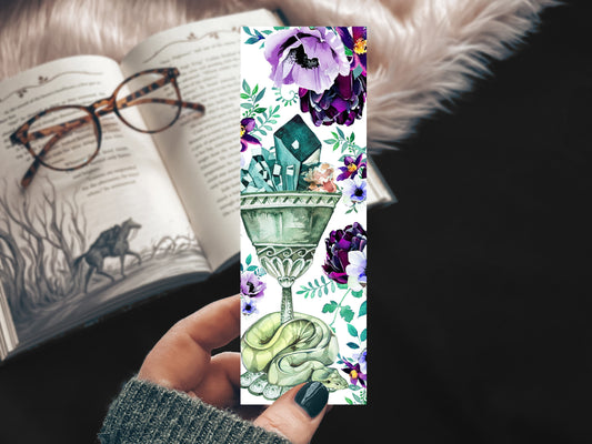 Snake Goblet Watercolor Bookmark